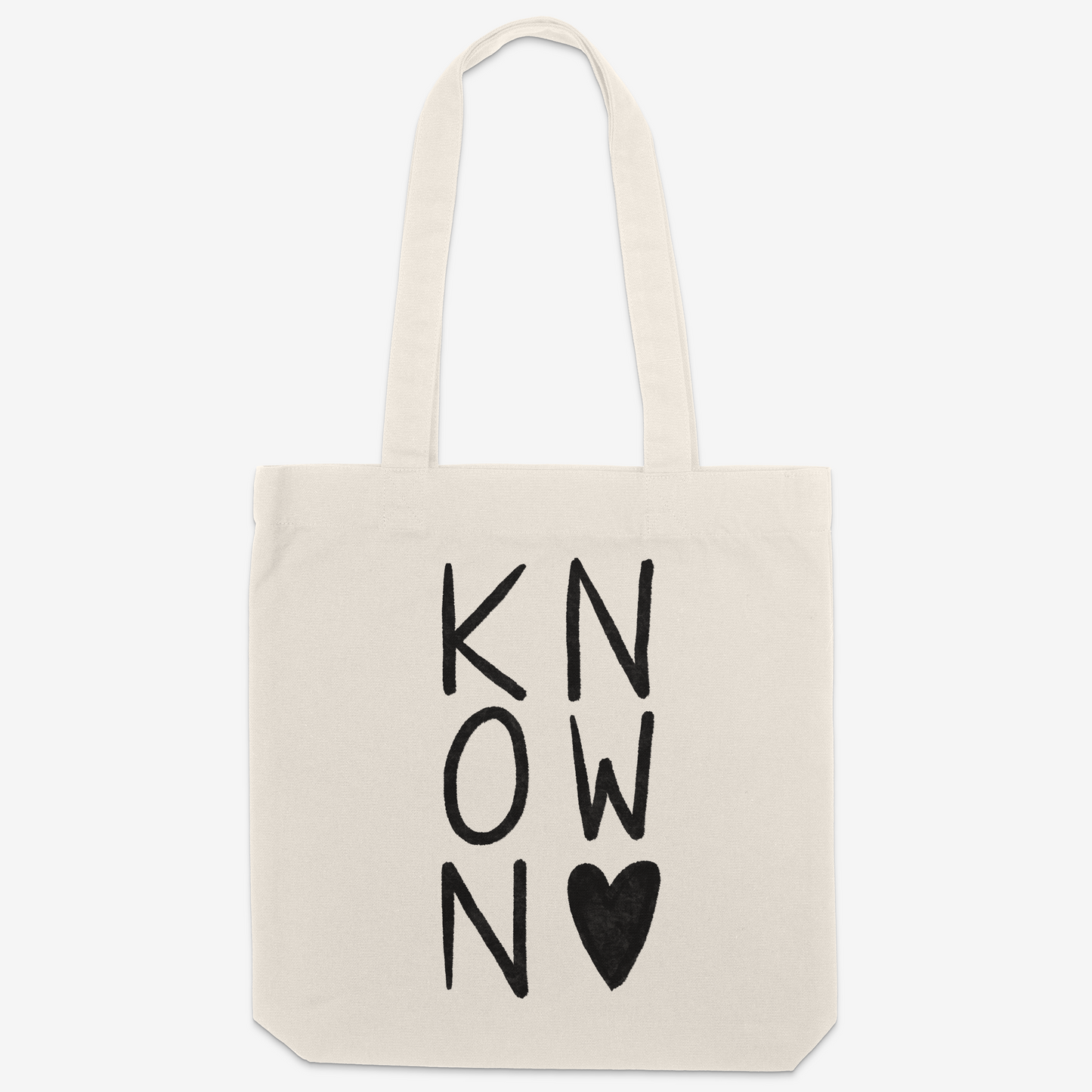 KNOWN Heart Canvas Tote Bag