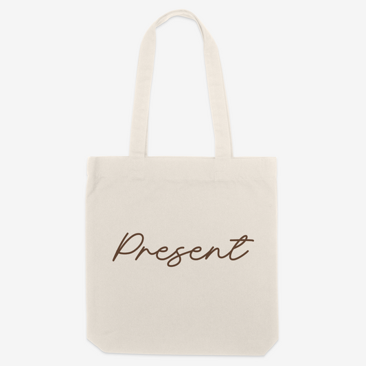 Present Tote Bag - Script