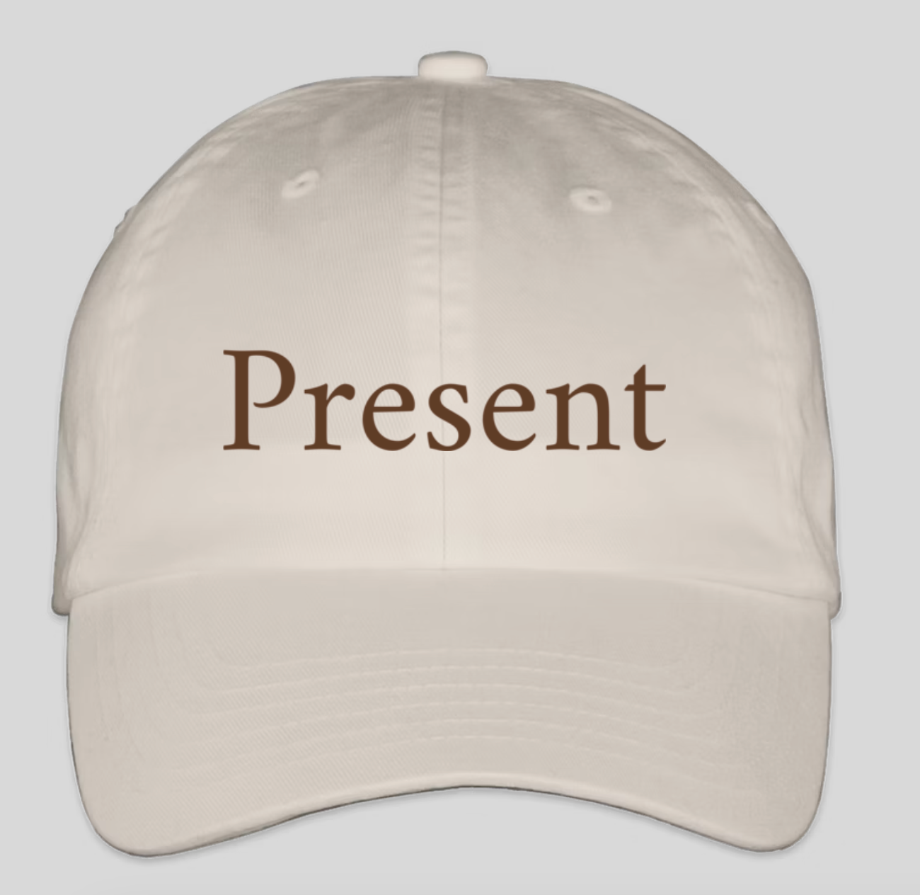 Present Baseball Cap - Text