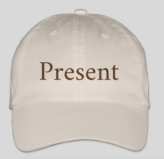 Present Baseball Cap - Text